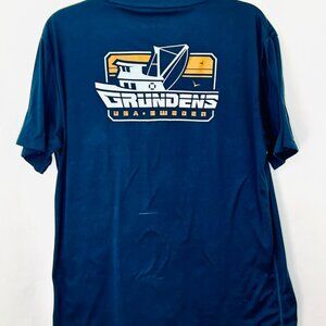 Grundens Men's Commercial Boat SS T-Shirt / Men's Large / Blue